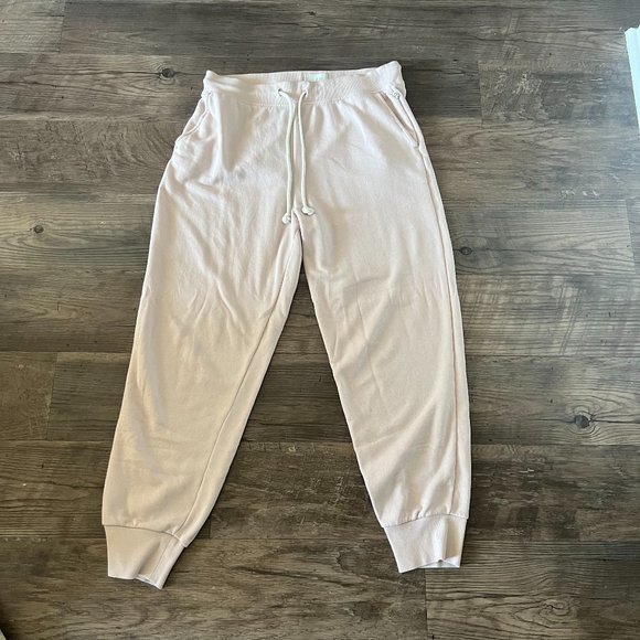 Lou & Grey Matching Lounge Quarter Button-Up and Sweatpant Set, Soft Pink, Med. - Picture 6 of 8